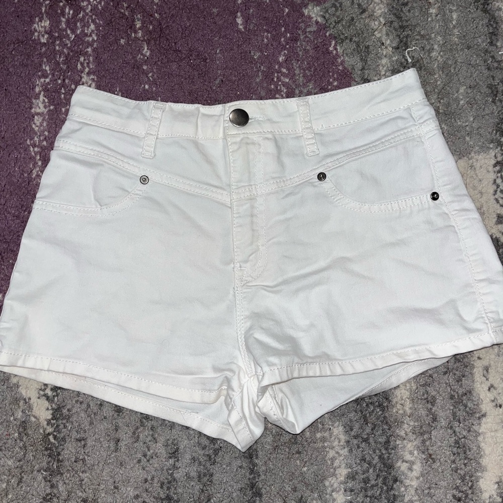 Forever 21, size 26 white jean shorts